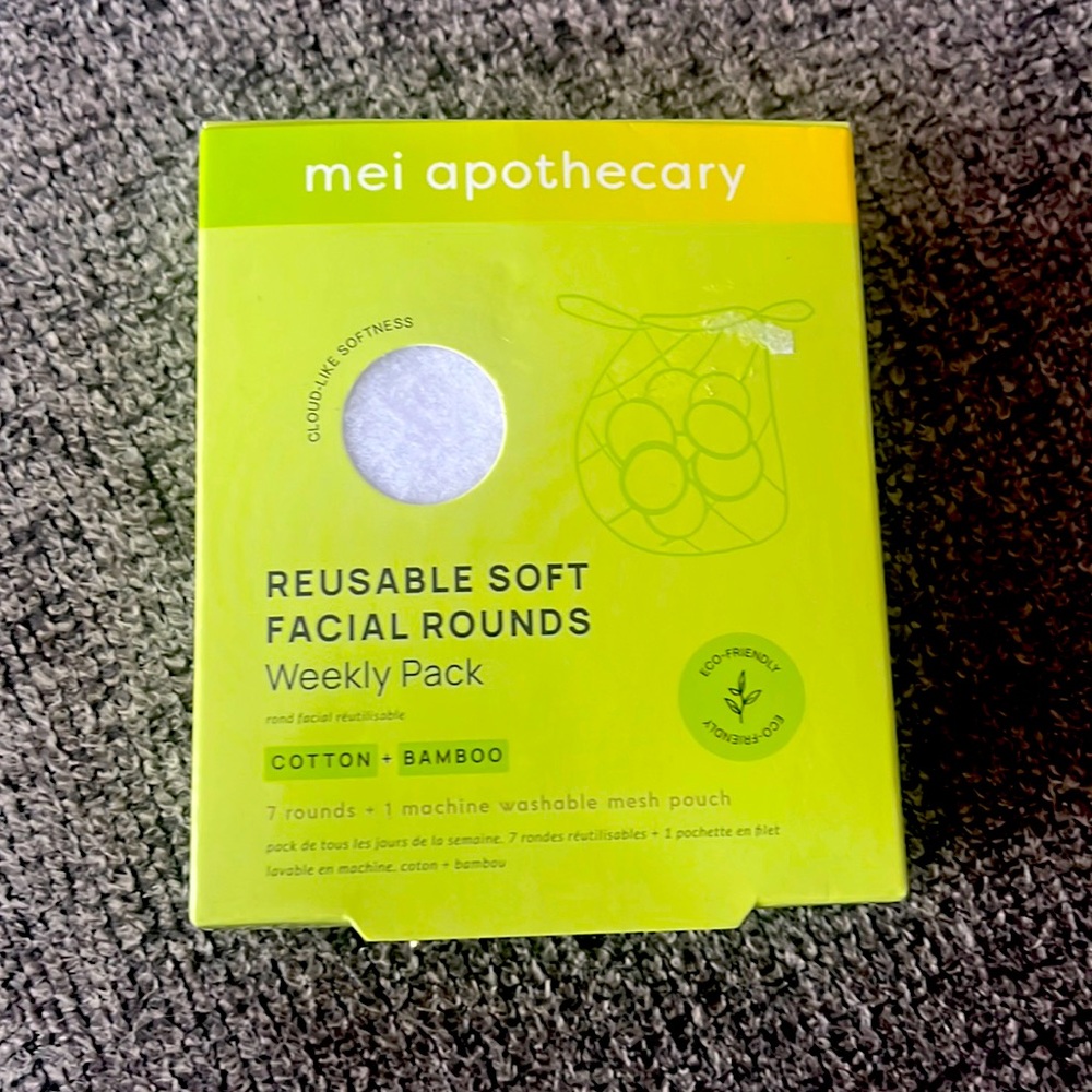 Mei Apothecary reusable soft facial rounds